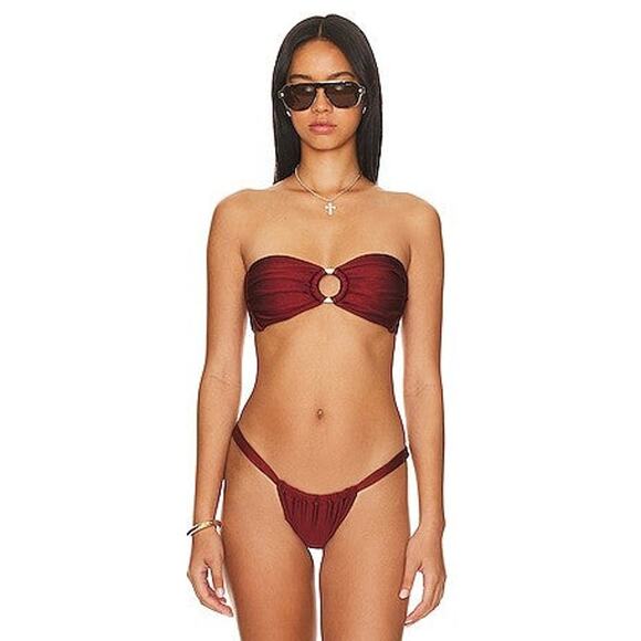 Kulani Kinis Strapless Bandeau Bikini Top - XS - Picture 1 of 6